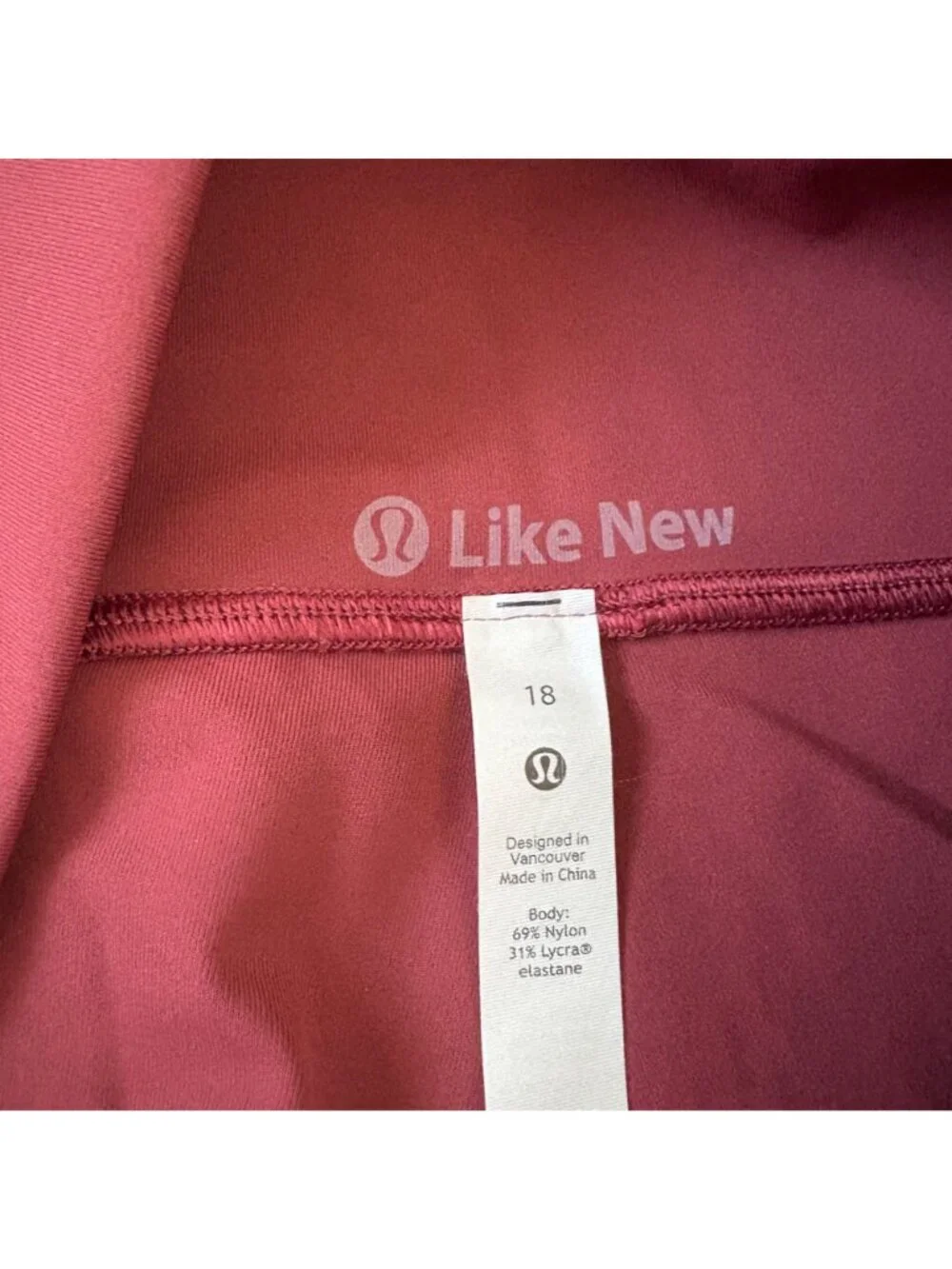 Lululemon Athletic Wunder Under HR Yoga Pants Tight 25” Mulled Wine Size 18